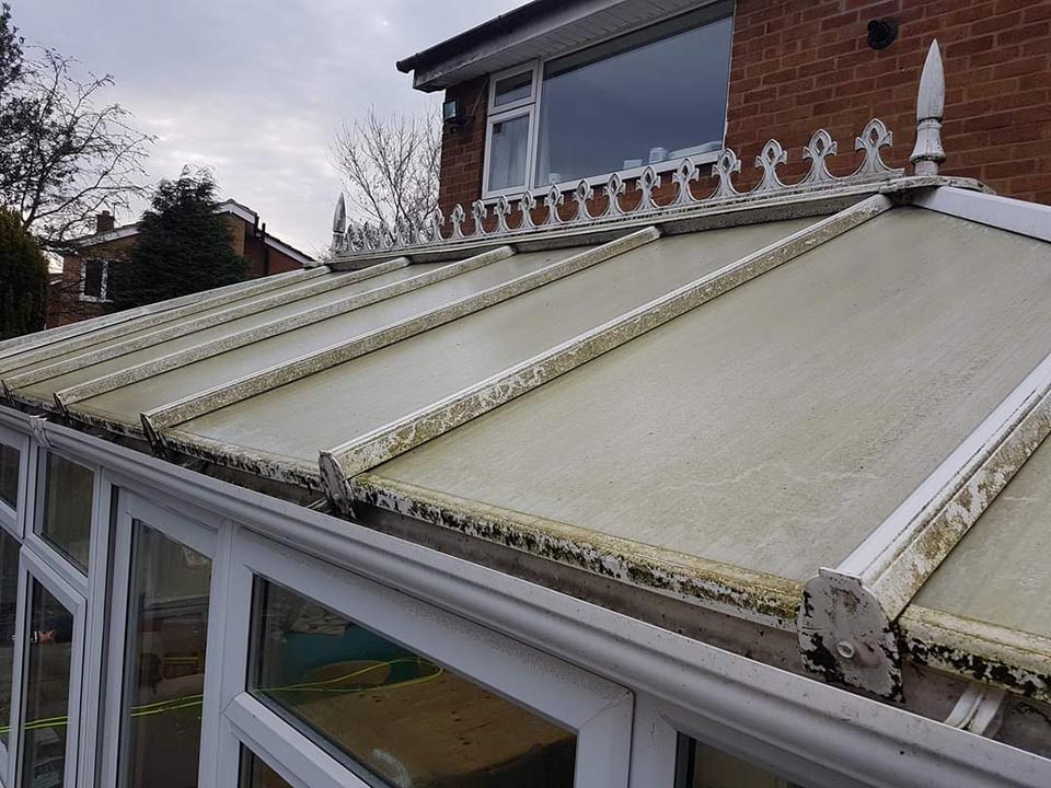 Conservatory cleaning transformation 1 - before