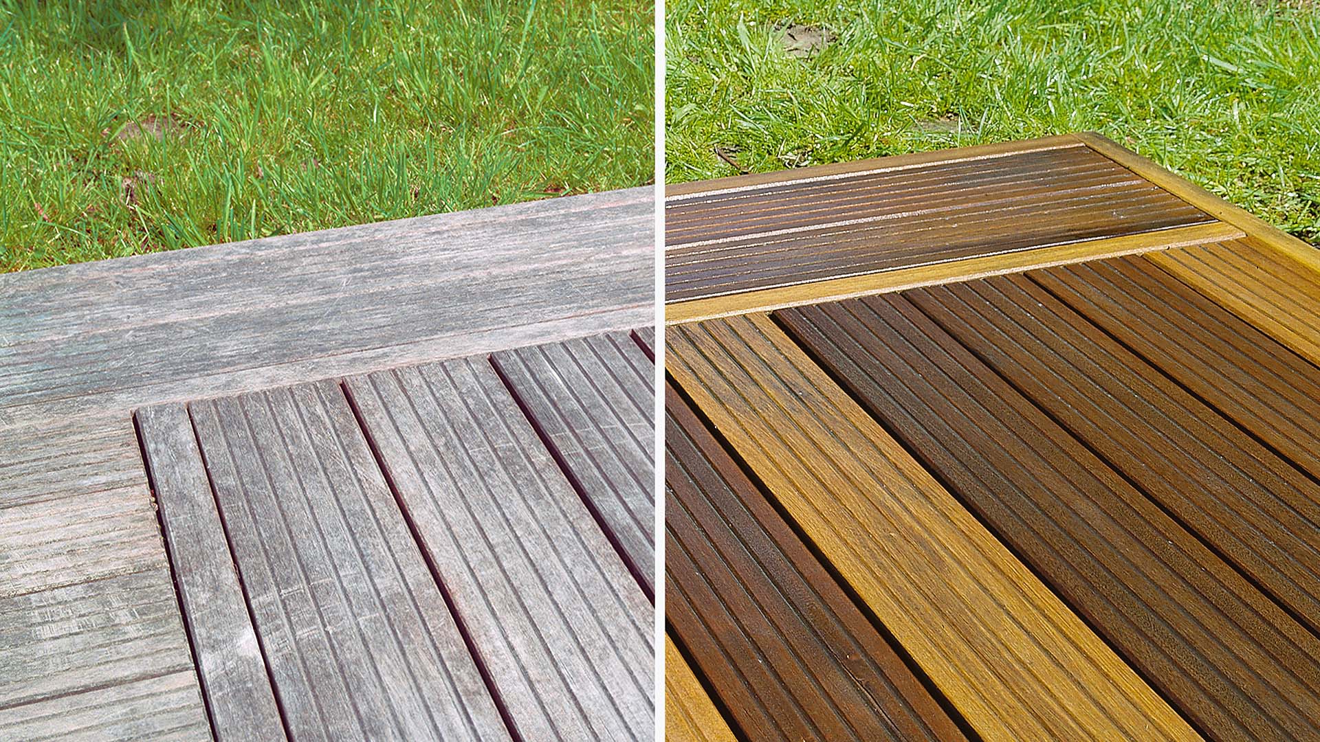 Decking cleaning transformation 1 - before