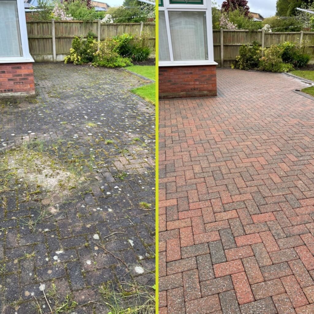 Driveway cleaning transformation 2 - before