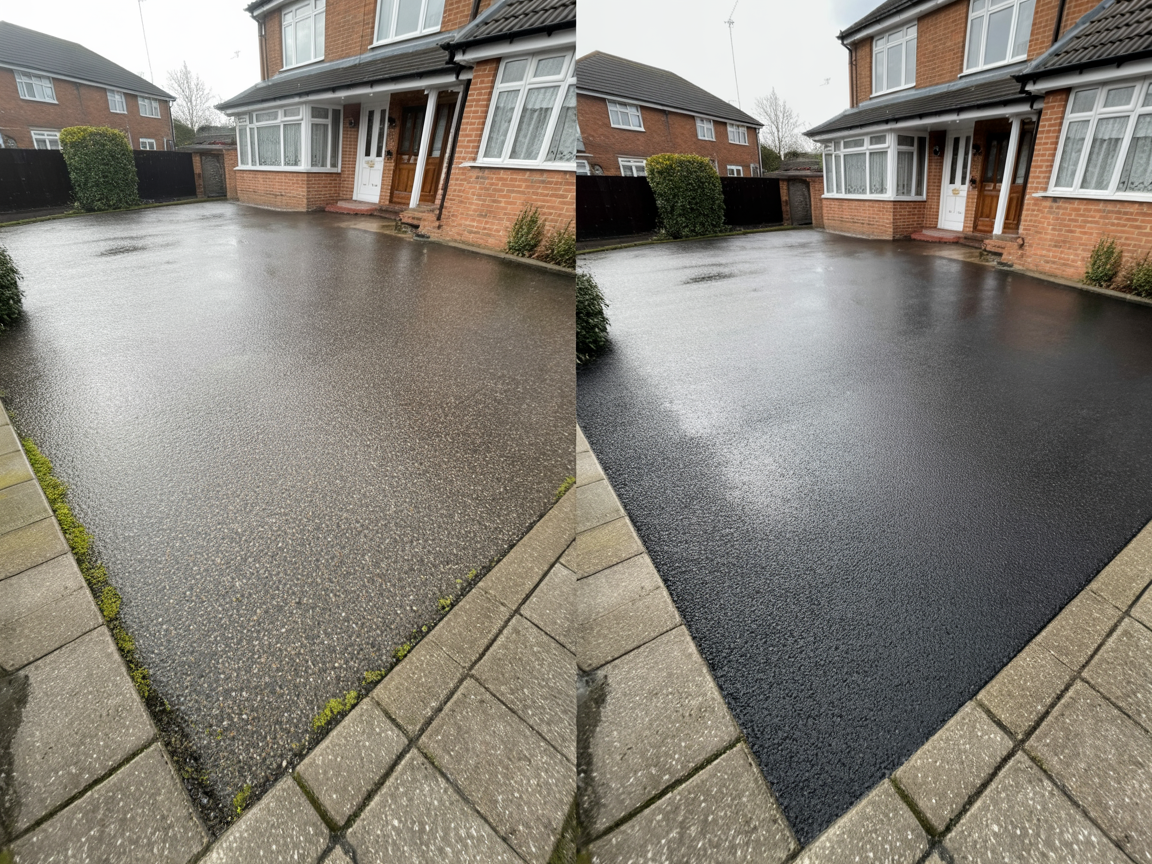 Tarmac cleaning and sealing service